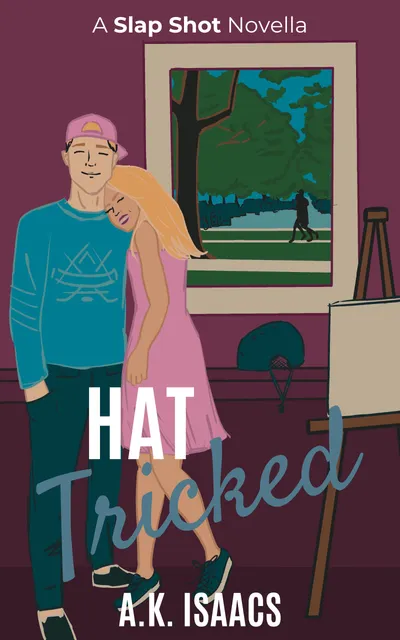 Cover of Hat Tricked: a fake dating hockey romance novella