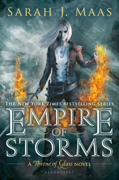 Cover of Empire of Storms (Throne of Glass, #5)