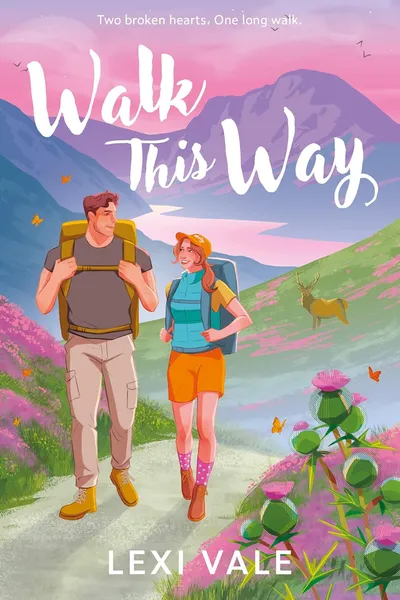 Cover of Walk This Way: a grumpy sunshine romance set on a hike in the Scottish Highlands