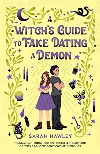 Cover of A Witch's Guide to Fake Dating a Demon (Glimmer Falls, #1)